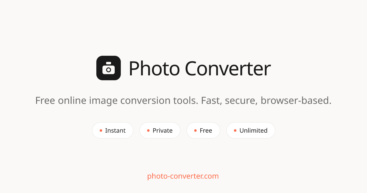 Photo Converter - Free Online Image Conversion Tools